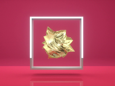 Abstract animation for the cover 3d 3d animation abstract c4d cinema4d design glow gold gradient identity motion octane silver web