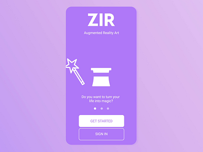 ZIR Animated Mobile Onboarding after effects animated animation animation app app booking cuberto design gif graphics icons illustration interface ios mobile motion onboarding ticket ui ux