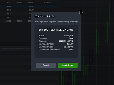 Before and After - Modal Final Design flat design modal stock trading stocks trading