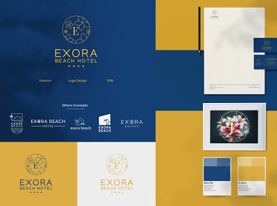 Exora Beach Hotel brand branding design exora exorabeach hotel identity illustration illustrator logo luxury madagascar vector visual identity
