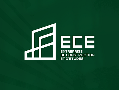 ECE Entreprise de Construction et d'Etudes brand brand identity branding construction corporate design identity illustration illustrator logo madagascar team vector