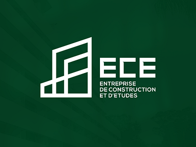 ECE Entreprise de Construction et d'Etudes brand brand identity branding construction corporate design identity illustration illustrator logo madagascar team vector