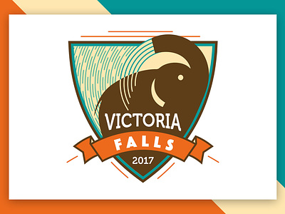 Victoria Falls competition logo brand branding color logo