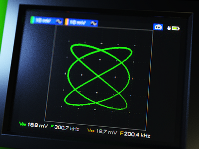 XY mode 3d blender concept design gui instrument lowres oscilloscope render screen touch screen ux