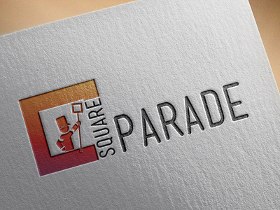 Square Parade Logo design flat graphic icon illustration logo typography vector