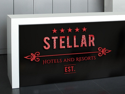 Steller 5 star branding color design graphic hotel icon identity illustration lettering logo print typography vector