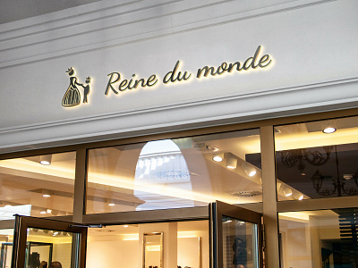 Reine Du Monde branding creative graphic icon identity illustration lettering logo logoprofessionals marketing typography vector