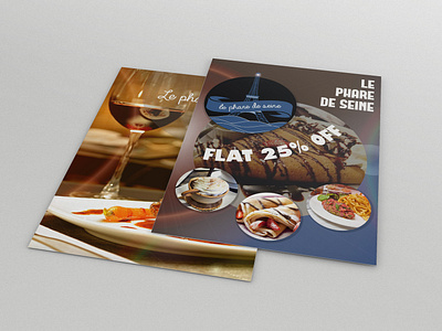 LE PHARE DE SEINE - Leaflet Design abstract creative digital graphicdesign illustration leaflet logo marketing poster printing restaurants vector