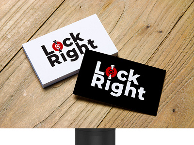 Lock Right Logo branding comments creative design followbackteam icon identity illustration likeall logo marketing print typography vector