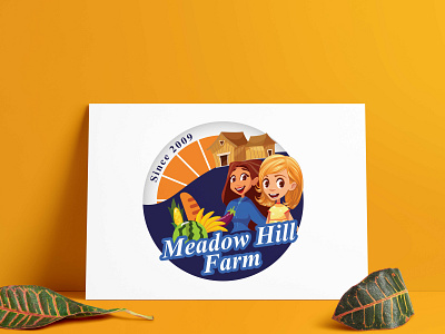 Meadow Hill Farms Logo Preview adobe cartoon creative graphic graphicdesign icon illustrationoftheday illustrations lettering logodesigner logotoons marketing typography vector