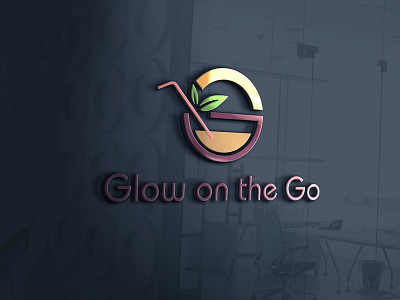 Glow on the Go branding creative design graphic icon identity illustration lettering logo marketing socialmedia typography vector