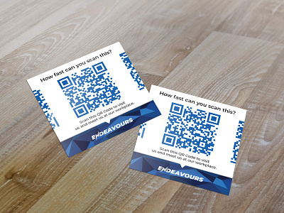 Endeavours  QR code scan cards