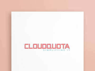 CLOUDQUOTA - SIMPLIFYING IT branding bussiness graphicsdesign illustratore logo logodesign logotype marekting