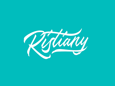 Ristiany Lettering Logo artist branding calligraphy design designer handlettering indonesia lettering logo malang type design typography