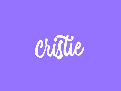 Cristie Logo Design artist branding calligraphy design designer handlettering indonesia lettering logo malang type design typography