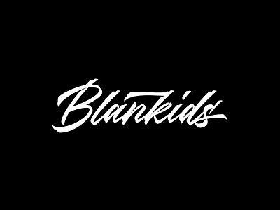 Blankids - Lettering Logo artist branding calligraphy design designer handlettering indonesia lettering logo type design typography