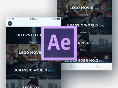 After Effects Freebie - UI Parallax Image Cell ae after effects freebie image parallax scroll ui