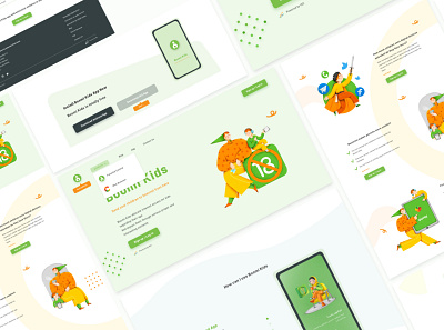 Boomi Kids branding design ui ux web