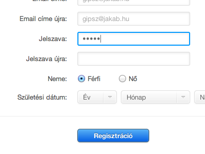 Registration Form form light registration