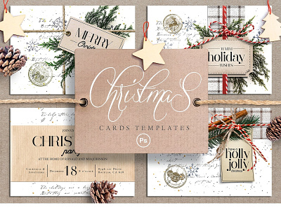 Vintage Christmas Invitation Cards blog card template cards cards template christmas cards christmas invitation cards fashion hand drawn invitation invitation invitation card invitation cards invitation template invitations lifestyle modern simple simple invitation travel vintage vintage cards