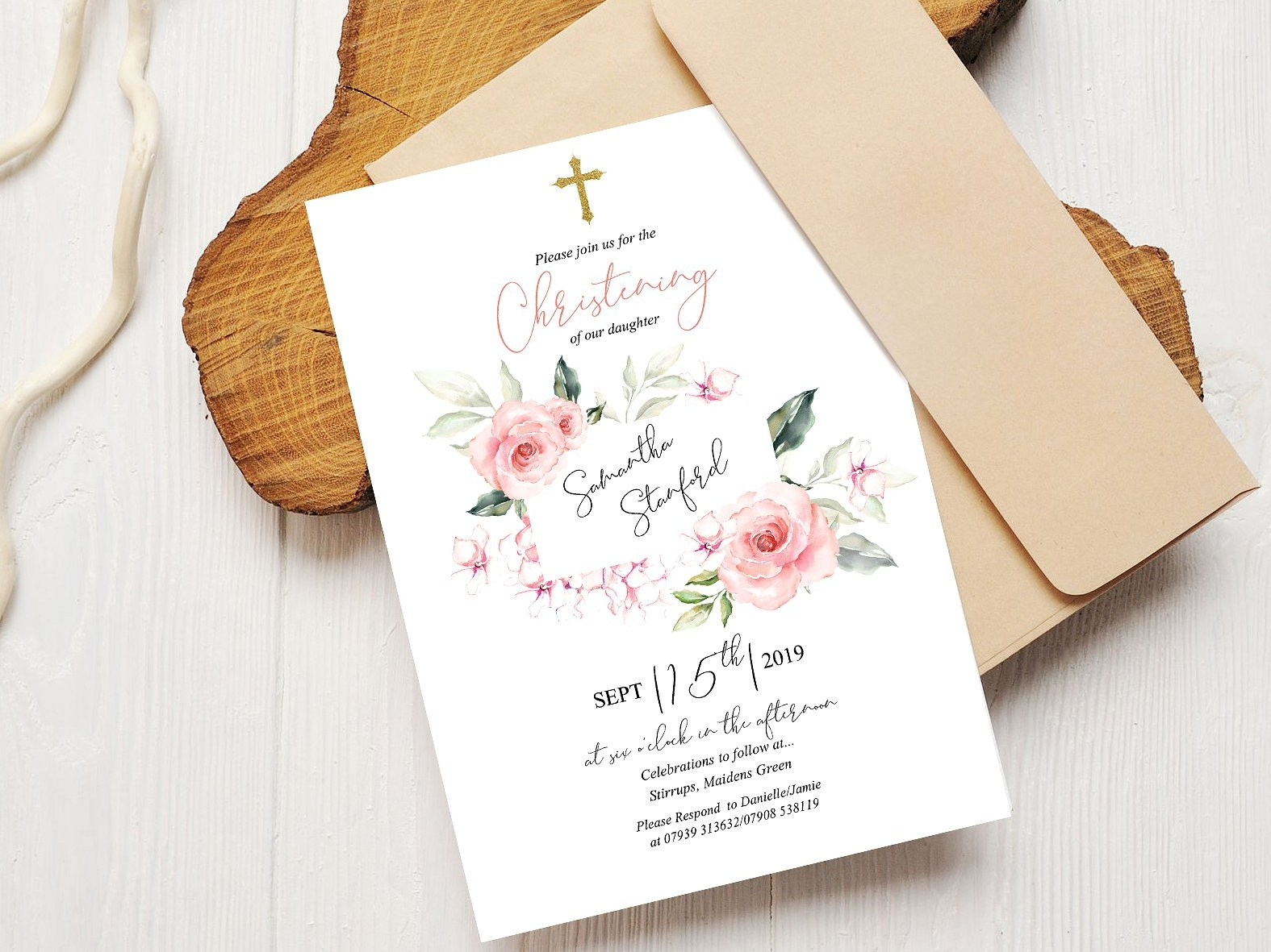 Christening Invitation Template by Invitations on Dribbble Pertaining To Blank Christening Invitation Templates