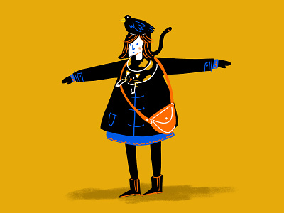 How to dress like a Parisian character design drawing girl illustration parisian