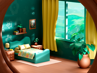 Cute forest room