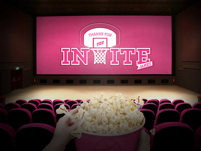 My First Shot dribbble first shot invite movie pop corn