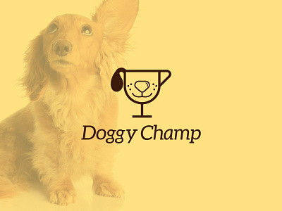 Logo Design - Doggy Champ advertising branding copetition design dogs graphic logo pets smile trophy