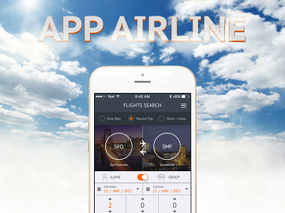 App Airline airline app check in flight ios phone plane ui ux