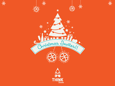 Invite Christmas 2015 Dribbble christmas dribbble invites orange think studio ux