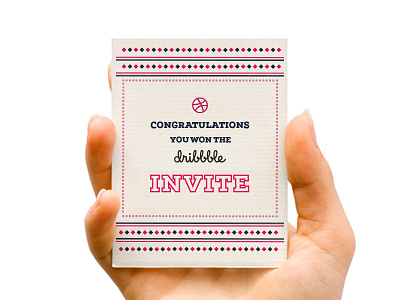 Winner Dribbble Invite dribbble invite thanks winner