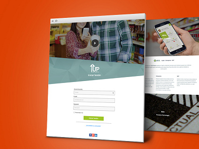 Web Design - UP Trade desktop interfase mobile real time data responsive web web design