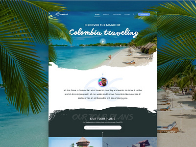 Travel Website app colombia responsive tourism travel ui ux web