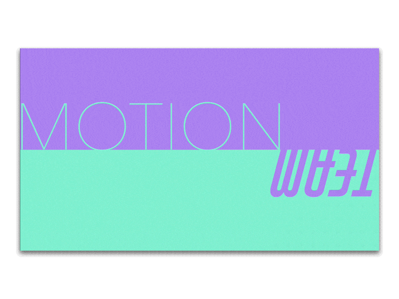 New brand Motion Team!