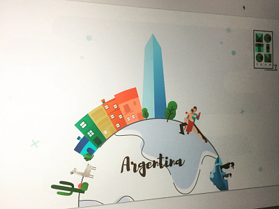Countries scenes Illustrations argentina design graphic interaction logo motion ui ux world