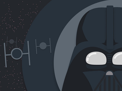 Darth Vader in Flat Design