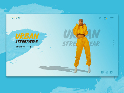 Urban Streetwear Home Landing Page Concept