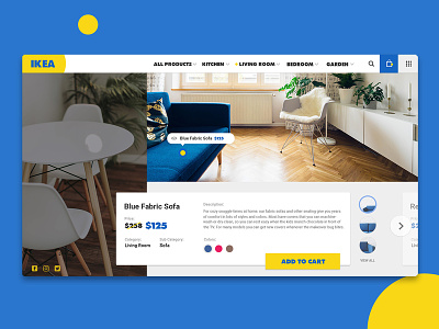 IKEA Category Page Concept category page flat design furniture ikea inspiration material design modern design products page redesign ui uiux ux web design