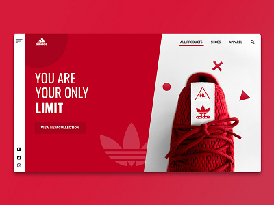 Adidas Landing Page Concept