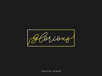 Glorious Fashion Brnad Logo adobe illustrator adobe photoshop fashion fashion brand graphic design idea logo logodesign logoideas logoinspiration