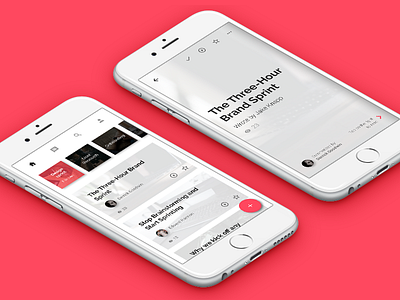 Readmor - Stay relevant app article articles cards ios mobile read ui ux