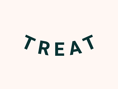 Treat branding design logo