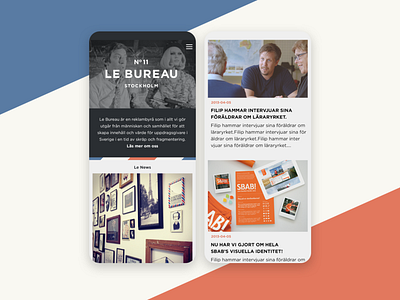 Site for my former agency Le Bureau design web