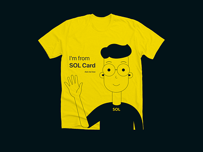 T-shirt for agents SOL Wallet agent design figma solwallet t shirt t shirt design wallet