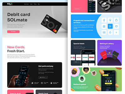 SOLmate Landing page 3d branding design figma landing logo ui wallet website