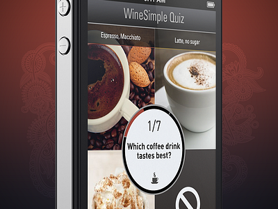 WineSimple Quiz ios iphone prototype ui ux wine