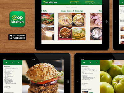 Co+op Kitchen app app design app development app store ios ipad recipes techniques videos
