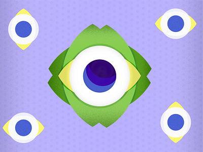 Eyes see you app art blue brand branding character clean design flat icon identity illustration illustrator minimal mobile type ui vector web website