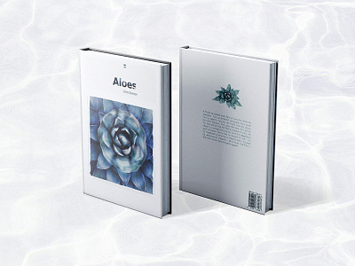 Aloes - Book Cover adobe creative suite aloe art book book cover book cover mockup book covers clean design designer graphic design illustration photoshop psdailychallenge typography